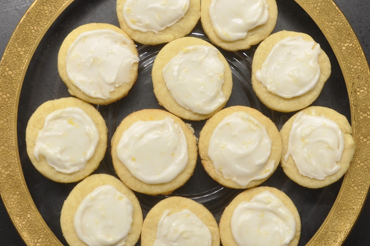 Soft, buttery cookies with fresh lemon in the dough and in the icing.