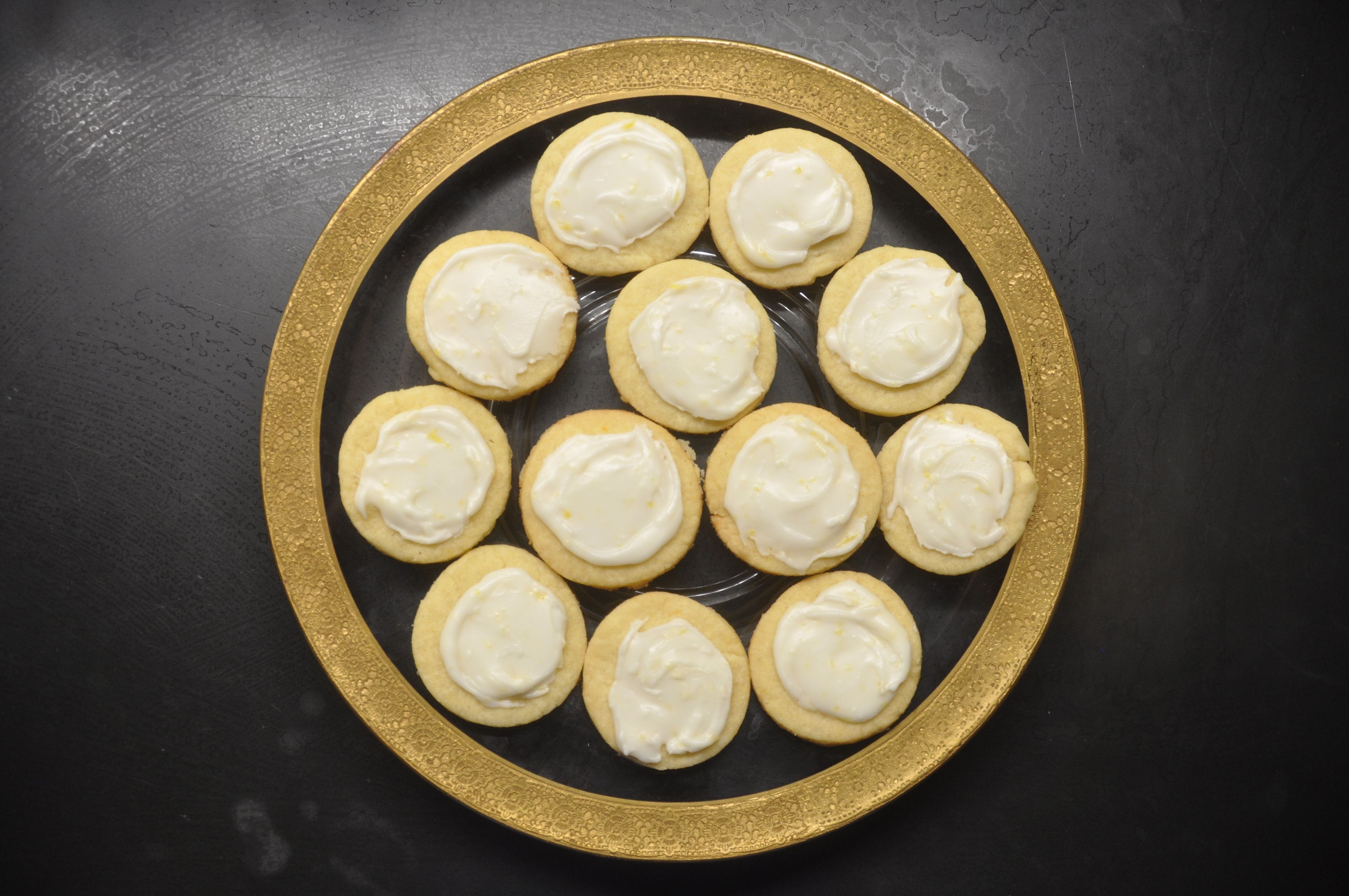 Soft, buttery cut-out cookies flavored with fresh lemon and topped with lemon icing